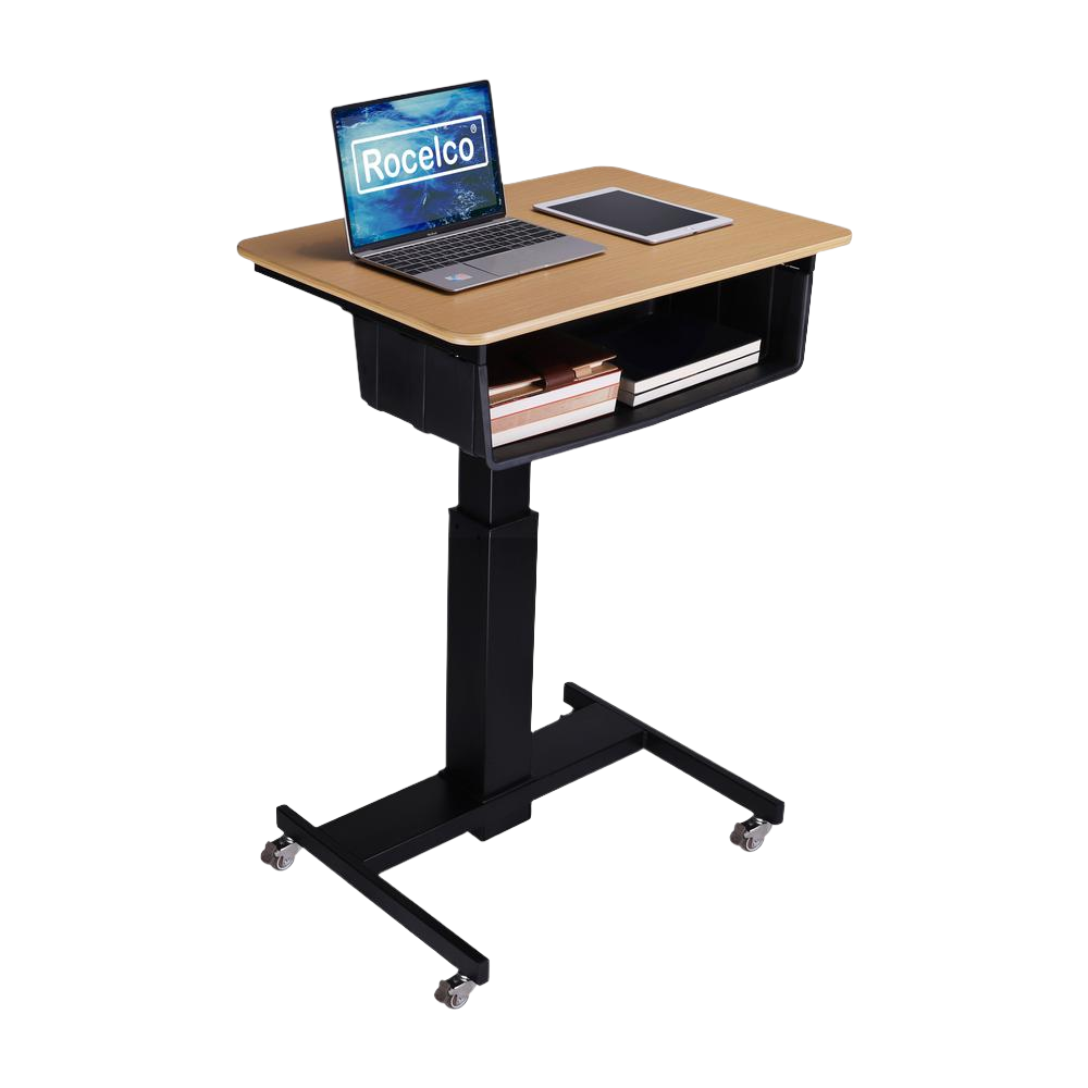 Rocelco 28" Height Adjustable Mobile School Standing Desk, Uncategorized, Goodies N Stuff