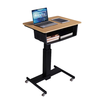 Rocelco 28" Height Adjustable Mobile School Standing Desk, Uncategorized, Goodies N Stuff