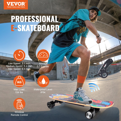 VEVOR Electric Longboard Skateboard with Control | 5 Miles Range for Adults & Kids, Goodies N Stuff