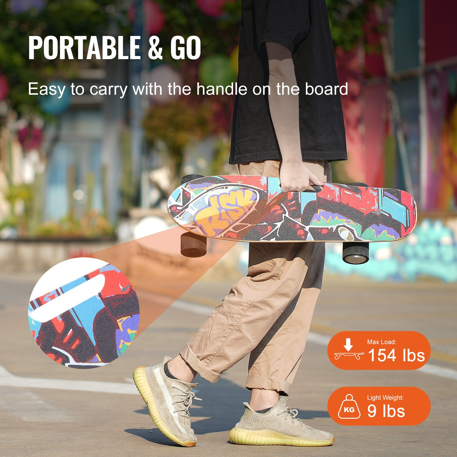 VEVOR Electric Longboard Skateboard with Control | 5 Miles Range for Adults & Kids, Goodies N Stuff