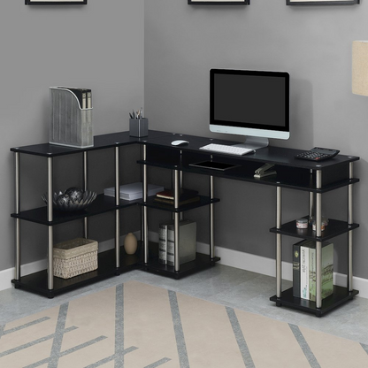 Designs2Go No Tools Desk and Console Table Set, Goodies N Stuff