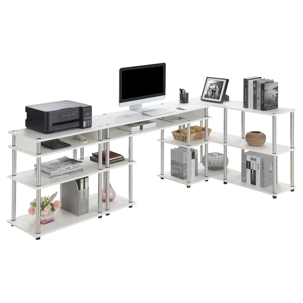 Designs2Go No Tools Desk, Printer Stand, and Console Table Set, Goodies N Stuff