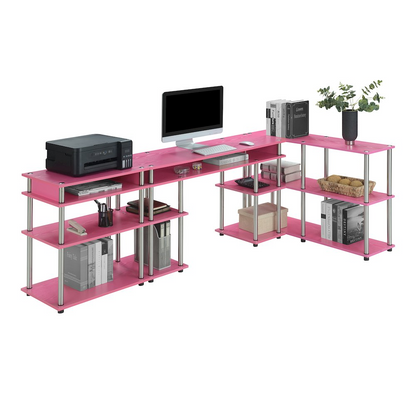 Designs2Go No Tools Desk, Printer Stand, and Console Table Set, Goodies N Stuff