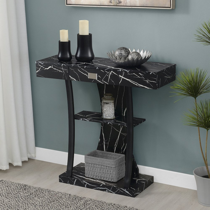 Newport 1 Drawer Harri Console Table with Shelves, Goodies N Stuff