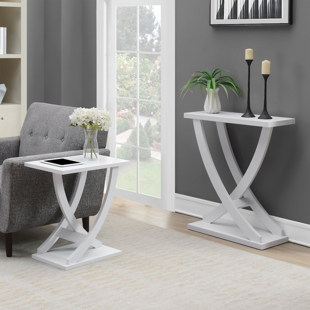 Newport Criss-Cross Console Table, Goodies N Stuff