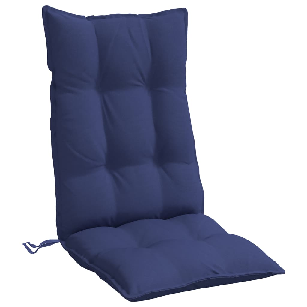 vidaXL Highback Chair Cushions 6 pcs Navy Blue Oxford Fabric, Goodies N Stuff