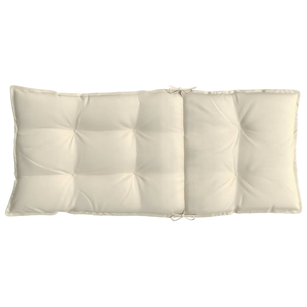 vidaXL Highback Chair Cushions 6 pcs Cream Oxford Fabric, Goodies N Stuff