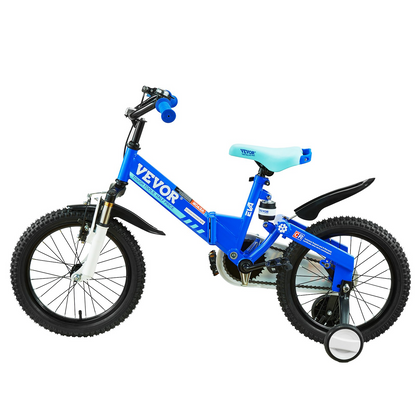 VEVOR Folding Toddler Balance Bike, 16" High-Carbon Steel Kids Bike with Adjustable Seat & Handlebar, Inflatable Tires, Portable Kids Balance Bicycle Gift for 5-8 Years Boys Girls, 99LBS Support, Goodies N Stuff