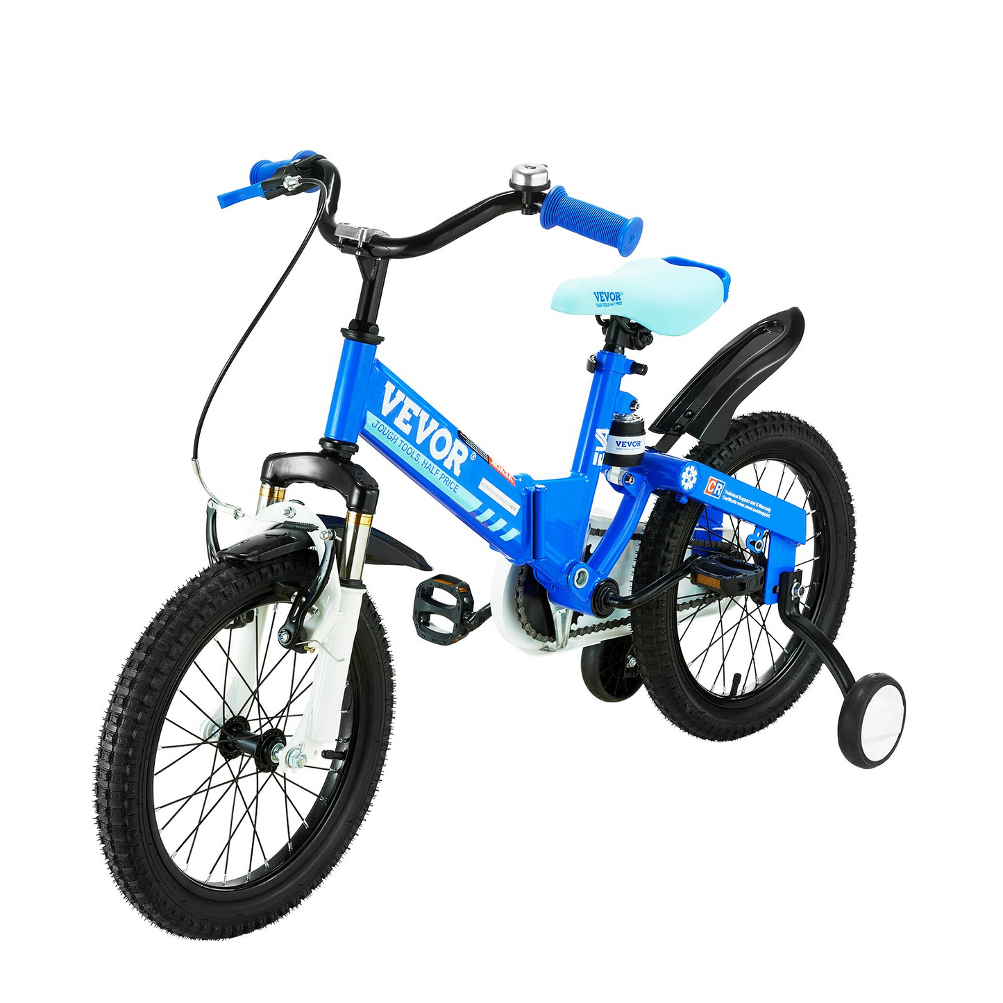 VEVOR Folding Toddler Balance Bike, 16" High-Carbon Steel Kids Bike with Adjustable Seat & Handlebar, Inflatable Tires, Portable Kids Balance Bicycle Gift for 5-8 Years Boys Girls, 99LBS Support, Goodies N Stuff