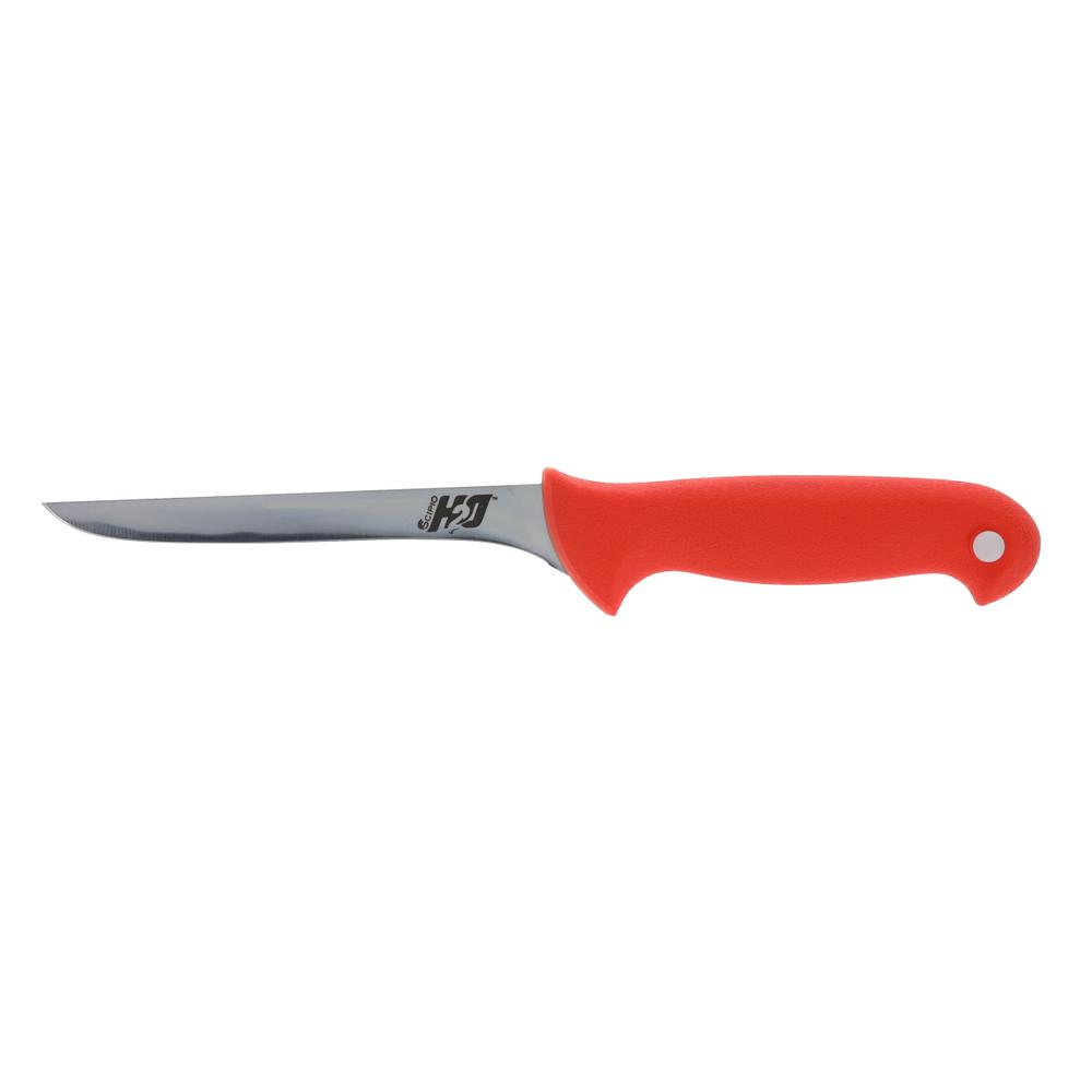 Scipio Filet Knife SHDA04 - German Stainless-Steel Blade for Filleting Kitchen Use with Non-Slip Handle and Protective Sheath - Orange, Goodies N Stuff