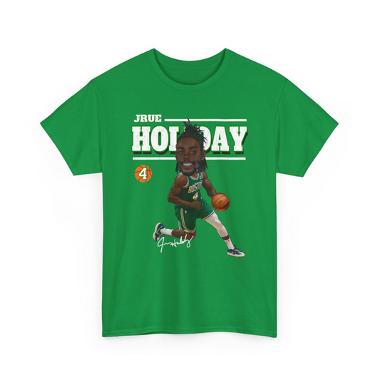 2024 Boston Jrue Holiday #4 Cartoon basketball fan gifts Unisex Cotton Tee, Goodies N Stuff