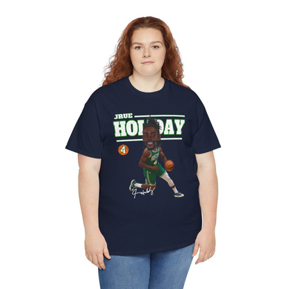 2024 Boston Jrue Holiday #4 Cartoon basketball fan gifts Unisex Cotton Tee, Goodies N Stuff