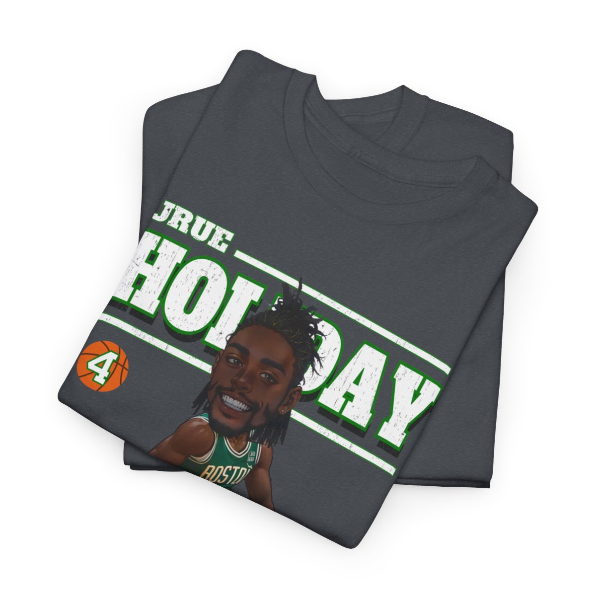 2024 Boston Jrue Holiday #4 Cartoon basketball fan gifts Unisex Cotton Tee, Goodies N Stuff