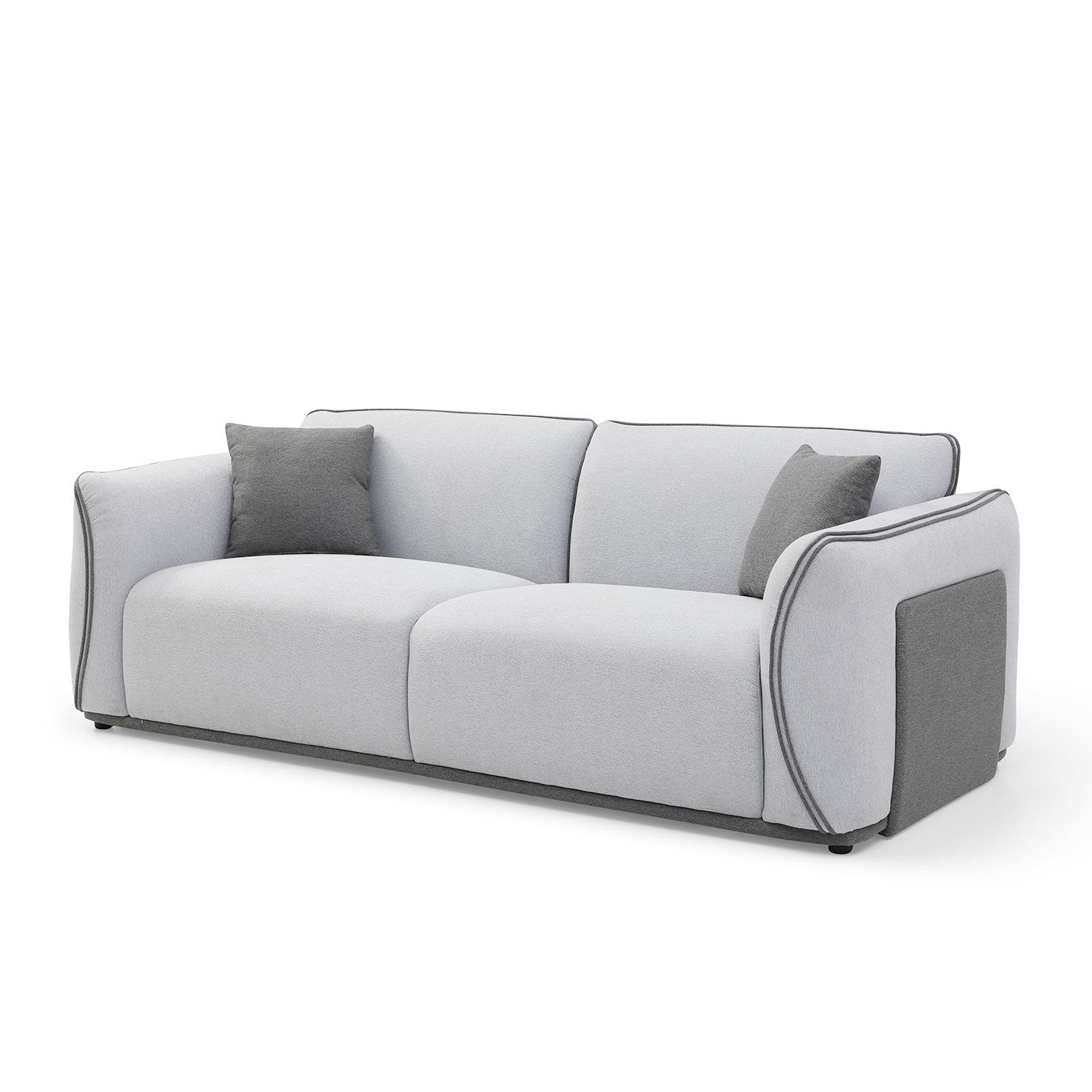 Grey Couch Upholstered Sofa, Modern Sofa for Living Room, Couch for Small Spaces., Goodies N Stuff