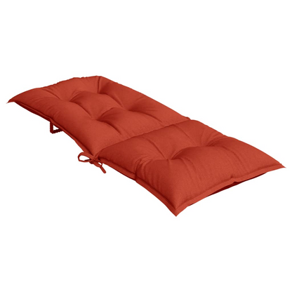 vidaXL Highback Chair Cushions 2 pcs Melange Red 47.2"x19.7"x2.8" Fabric, Goodies N Stuff