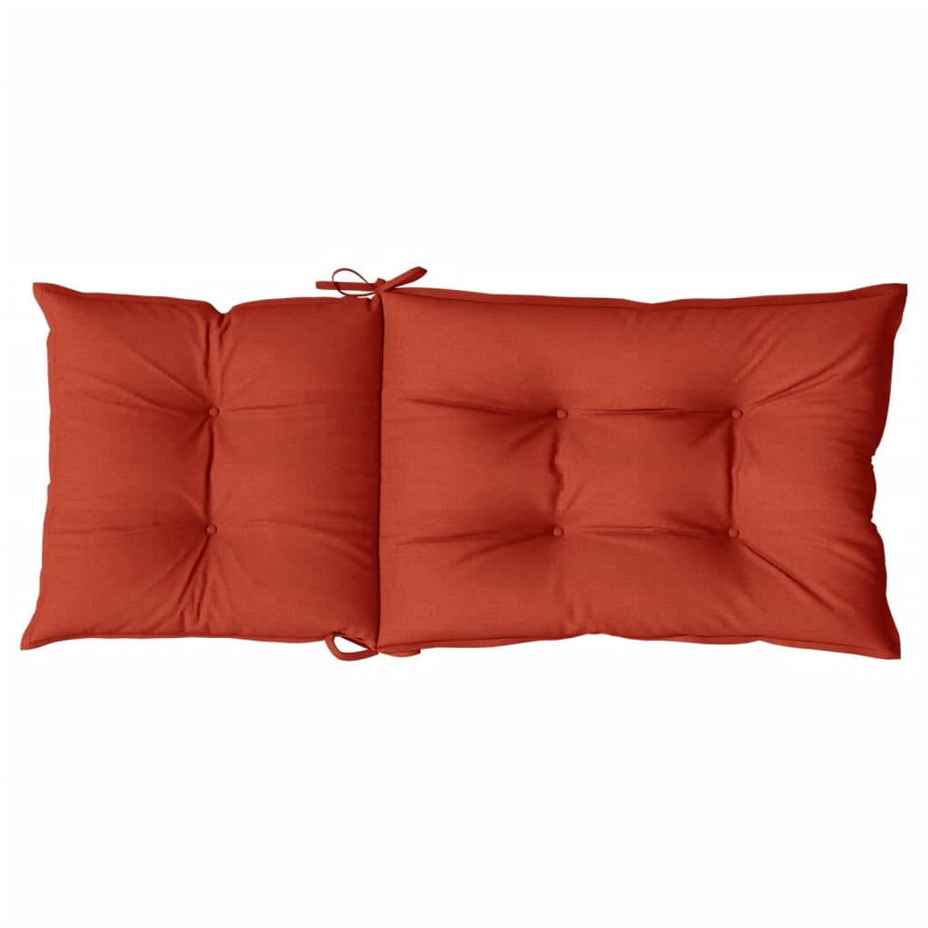 vidaXL Highback Chair Cushions 4 pcs Melange Red 47.2"x19.7"x2.8" Fabric, Goodies N Stuff