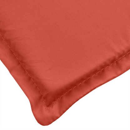 vidaXL Deck Chair Cushion Melange Red (29.5"+41.3")x19.7"x1.2" Fabric