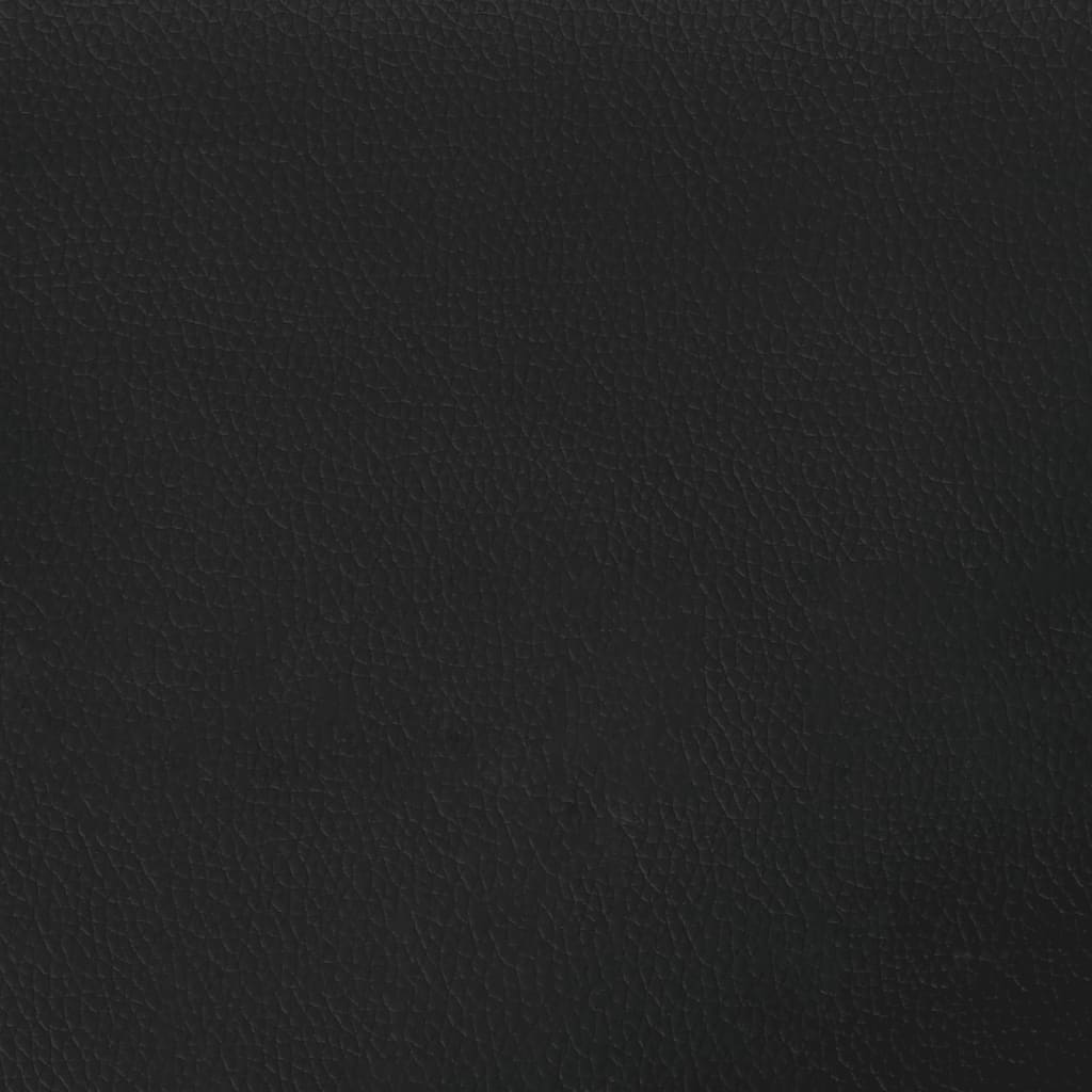 vidaXL Bed Frame with Headboard Black 53.9"x74.8" Full Faux Leather, Goodies N Stuff