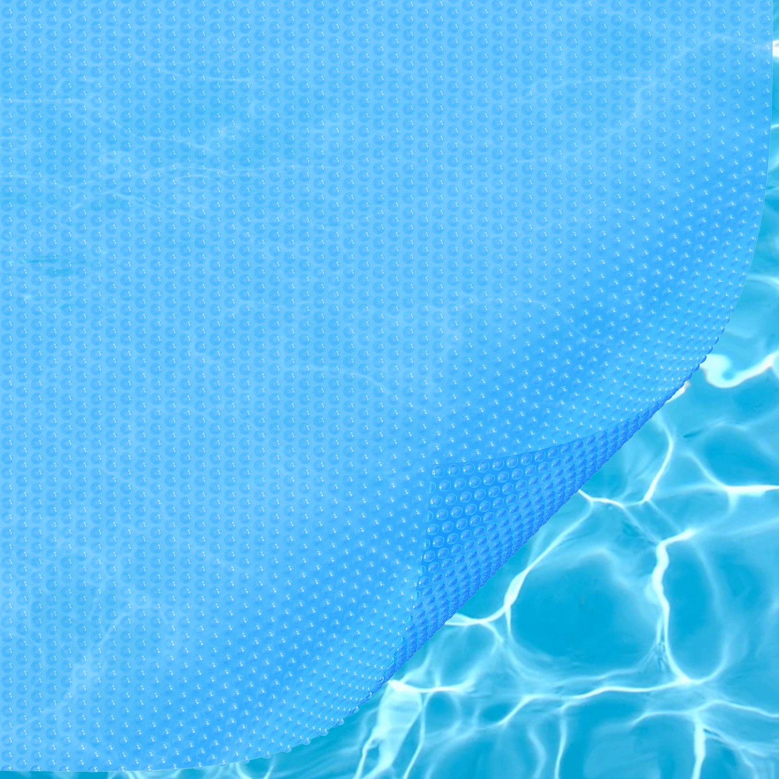 VEVOR Solar Pool Cover, 36 x 18 ft Rectangle Solar Blanket for Pools, Inground Above Ground Swimming Pool Solar Cover, 16 mil Solar Covers Blue, Goodies N Stuff