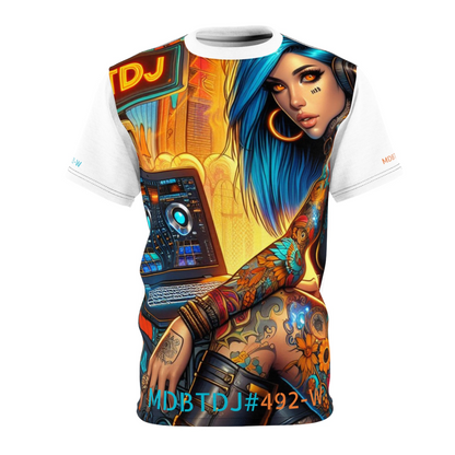 MDBTDJ#492-W Premium Art Tee Shirt - Tattooed Dj's Limited Edition - Unisex