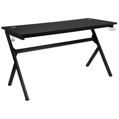 55" x 24" Extra Large Gaming Desk with Headphone Hook and Cup Holder - Free Mouse Pad, Uncategorized, Goodies N Stuff