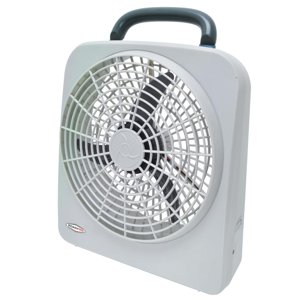 Portable Indoor Outdoor Fan 12-volt or Battery Dual Power Travel Fan 10-inch RP8000, Goodies N Stuff