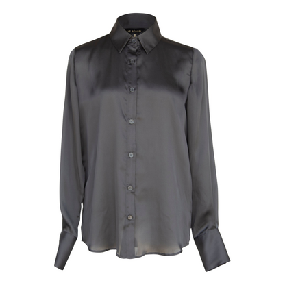 Elegance Silk Shirt in Black, Goodies N Stuff