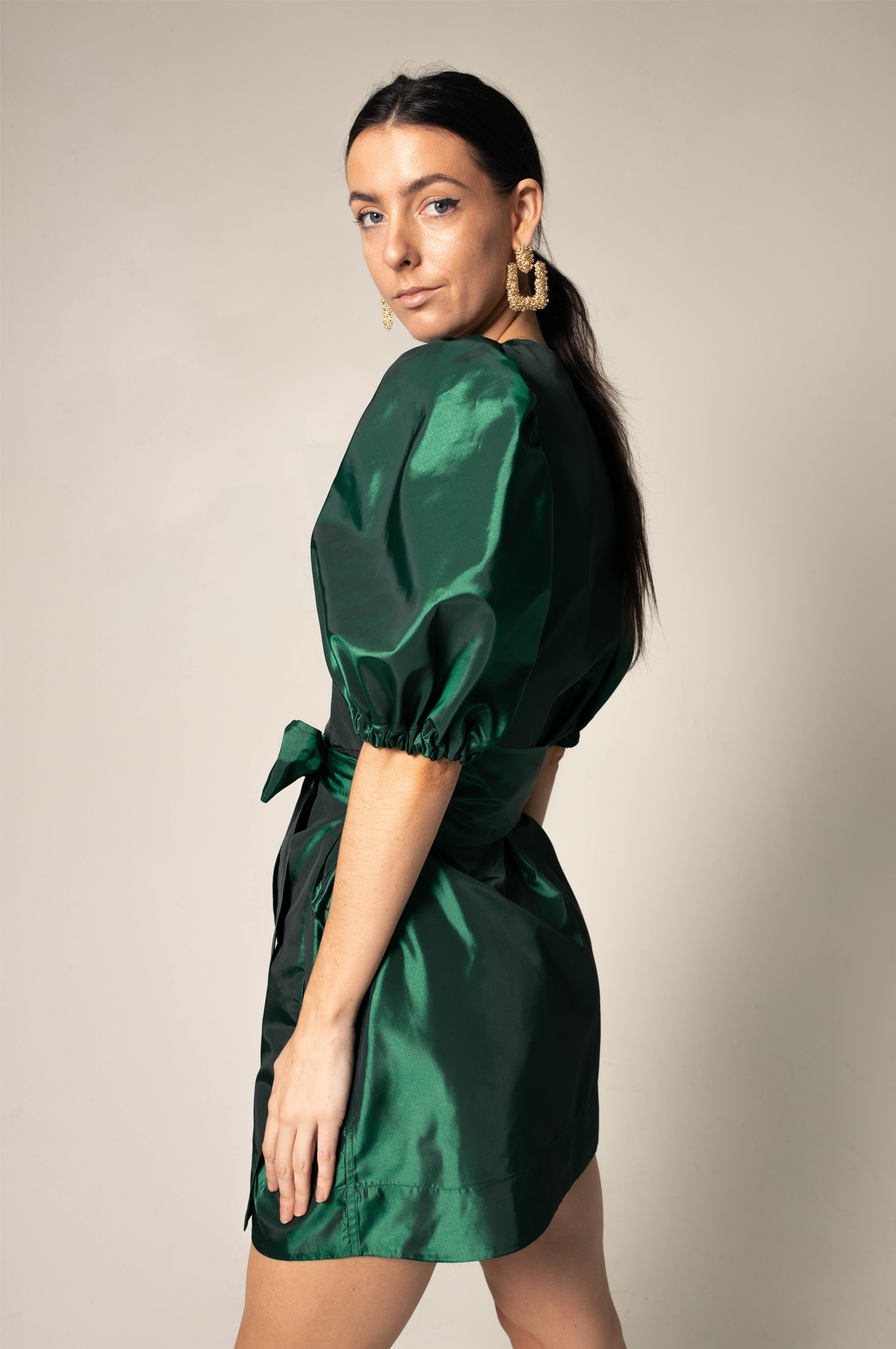 Glimmer Green Wrap Dress, Goodies N Stuff