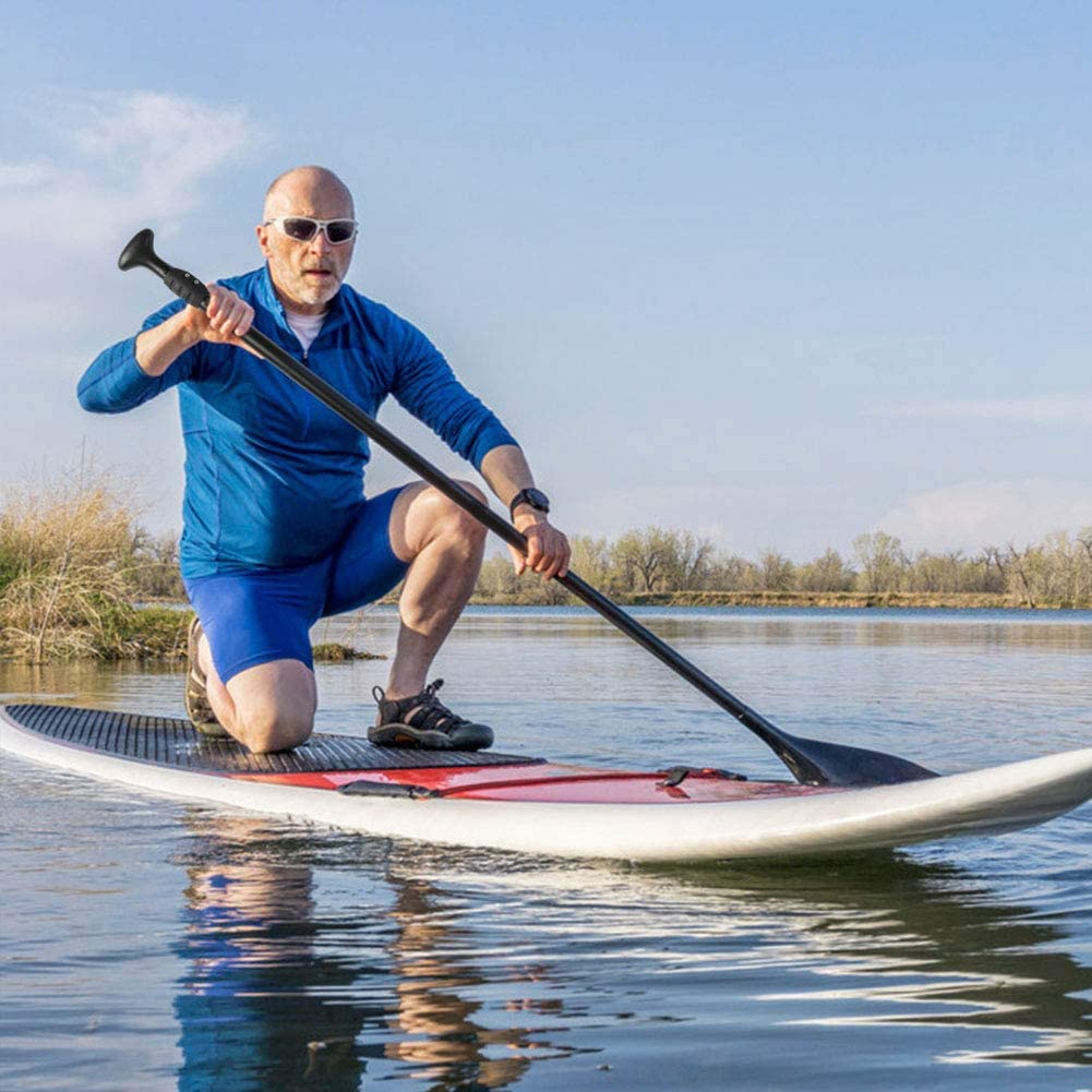 3-Piece Adjustable Alloy SUP Paddle, Black, Goodies N Stuff