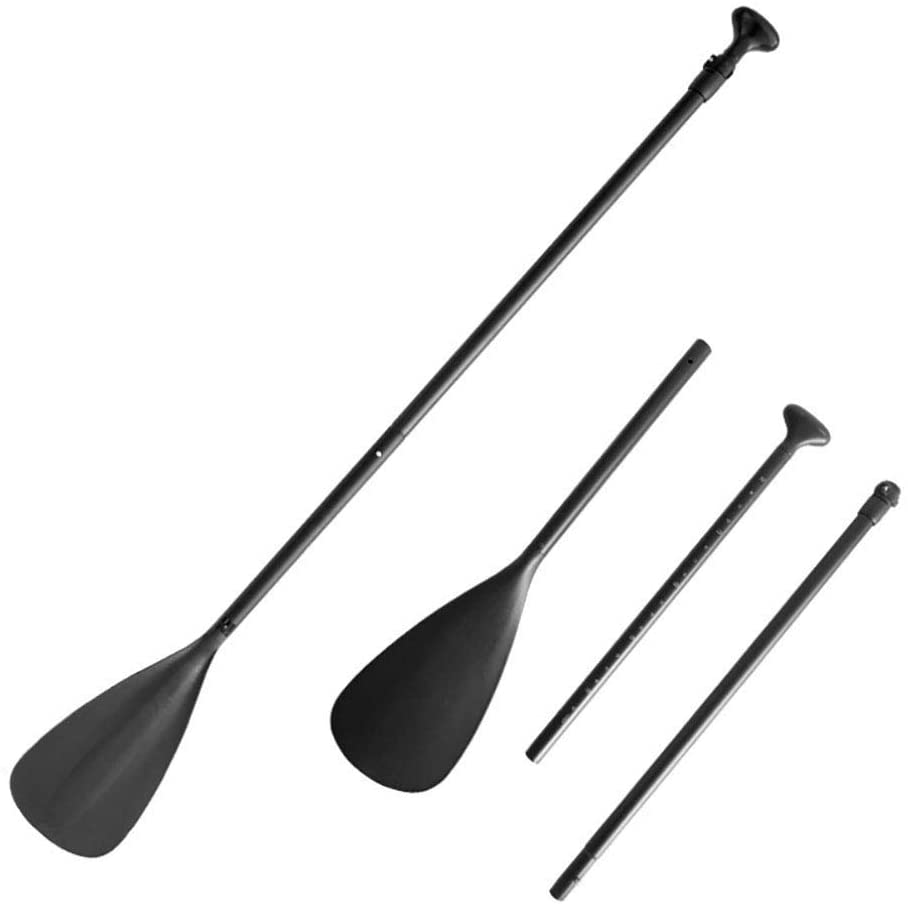 3-Piece Adjustable Alloy SUP Paddle, Black, Goodies N Stuff