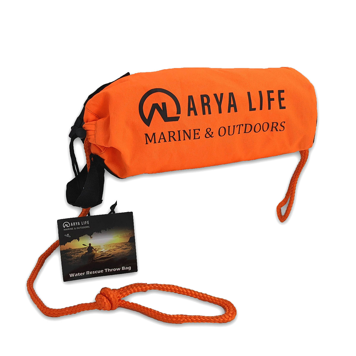 Arya Life Throw Rope Rescue Bag with 70ft of Marine Rope - High Visibility & Durable, Goodies N Stuff