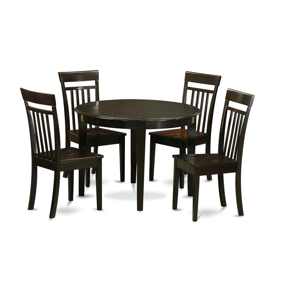 5 PC Kitchen Nook Dining Set - Kitchen Table and 4 Kitchen Chairs, Goodies N Stuff