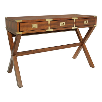 Wellington 46" Desk with Power in Toasted Wheat Finish, WELP4630-TW, Goodies N Stuff
