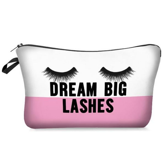 Dream Big Lashses Cosmetic Bag for Travel