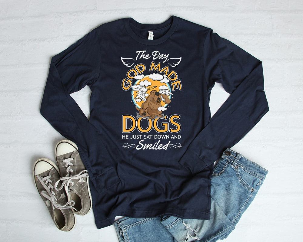 The Day God Made Dogs He Just Sat Down And Smiled T-Shirt, Goodies N Stuff