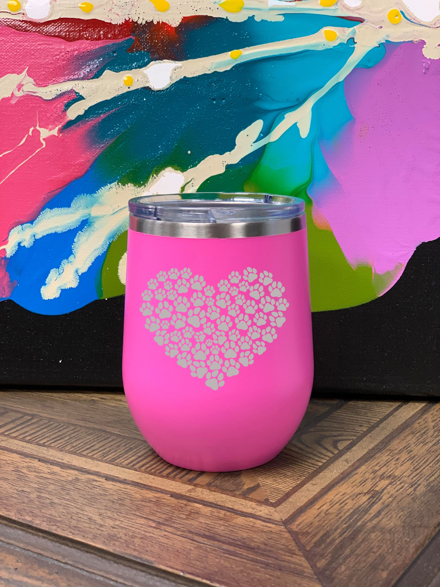 Paw Print Heart Tumbler, Goodies N Stuff