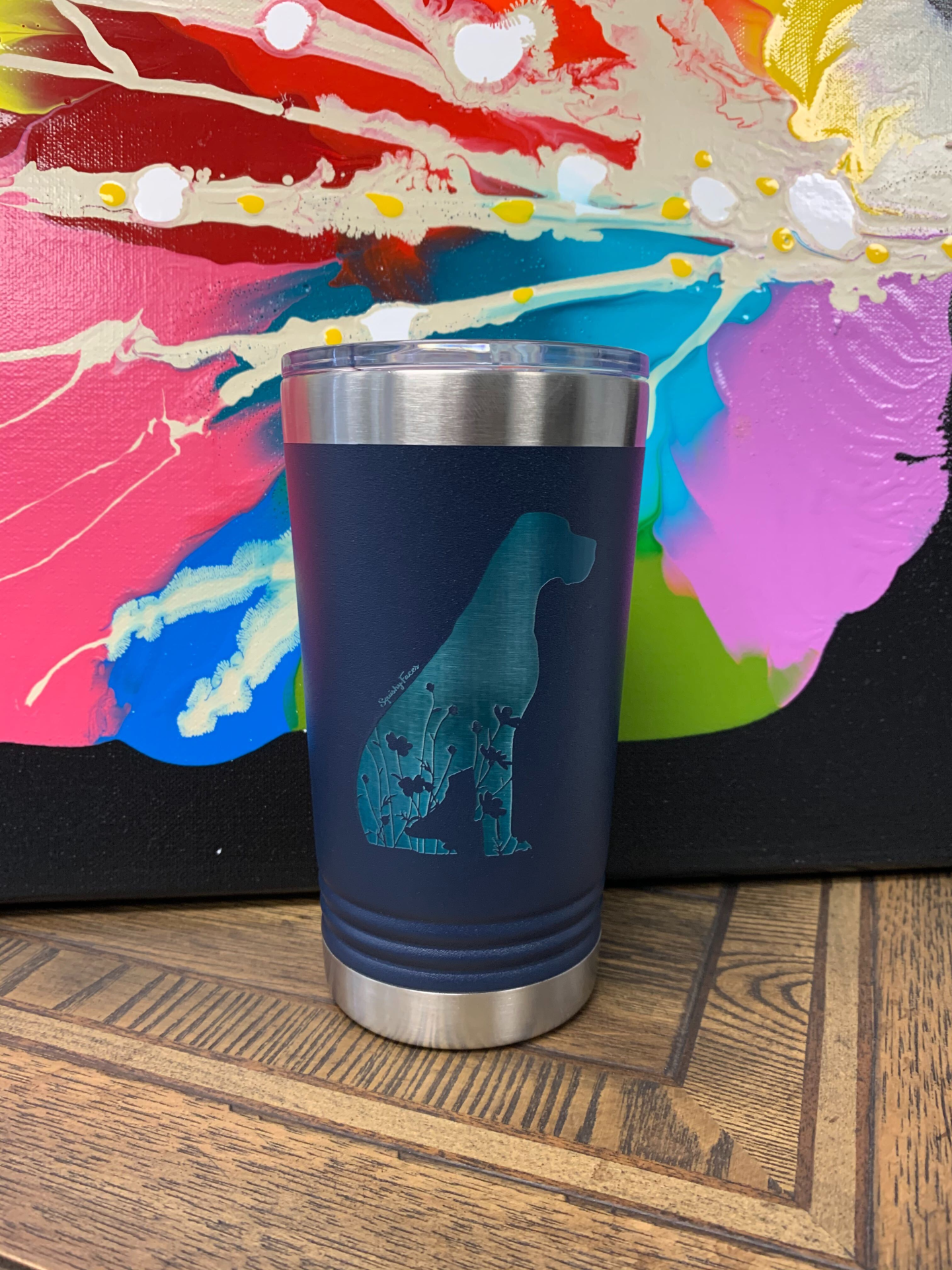 Super Sweet Great Dane Natural Ears Tumbler - Unique Artistic Design, Goodies N Stuff