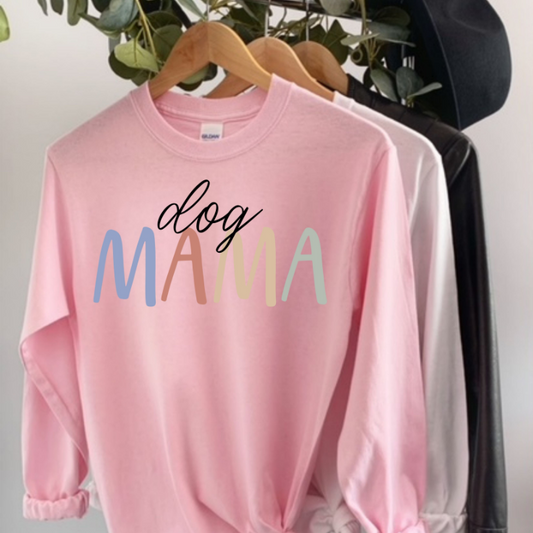 Dog Mama Color Long Sleeve Shirt - Show Your Love for Dogs in Style, Goodies N Stuff