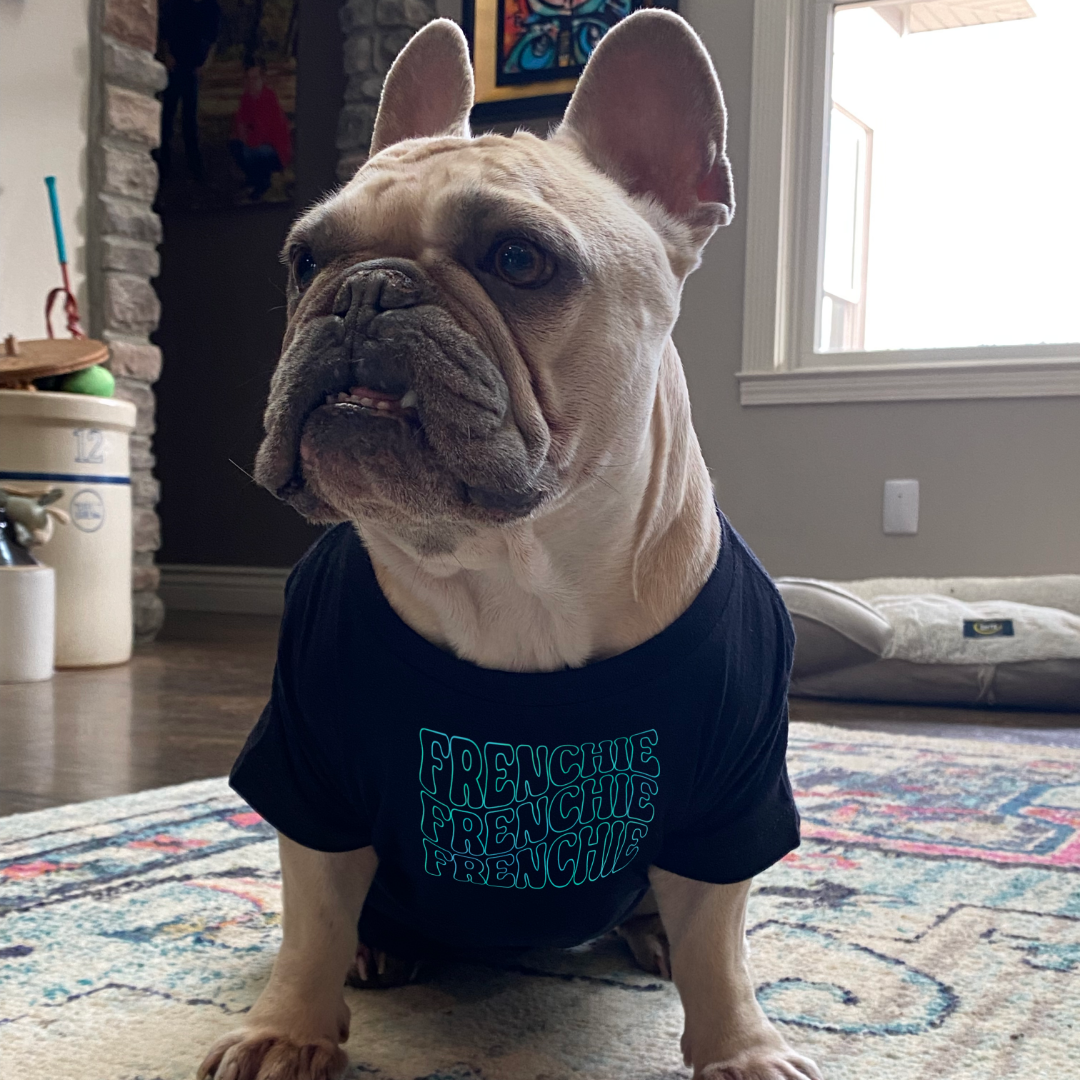 Frenchie waves Dog Shirt, Goodies N Stuff