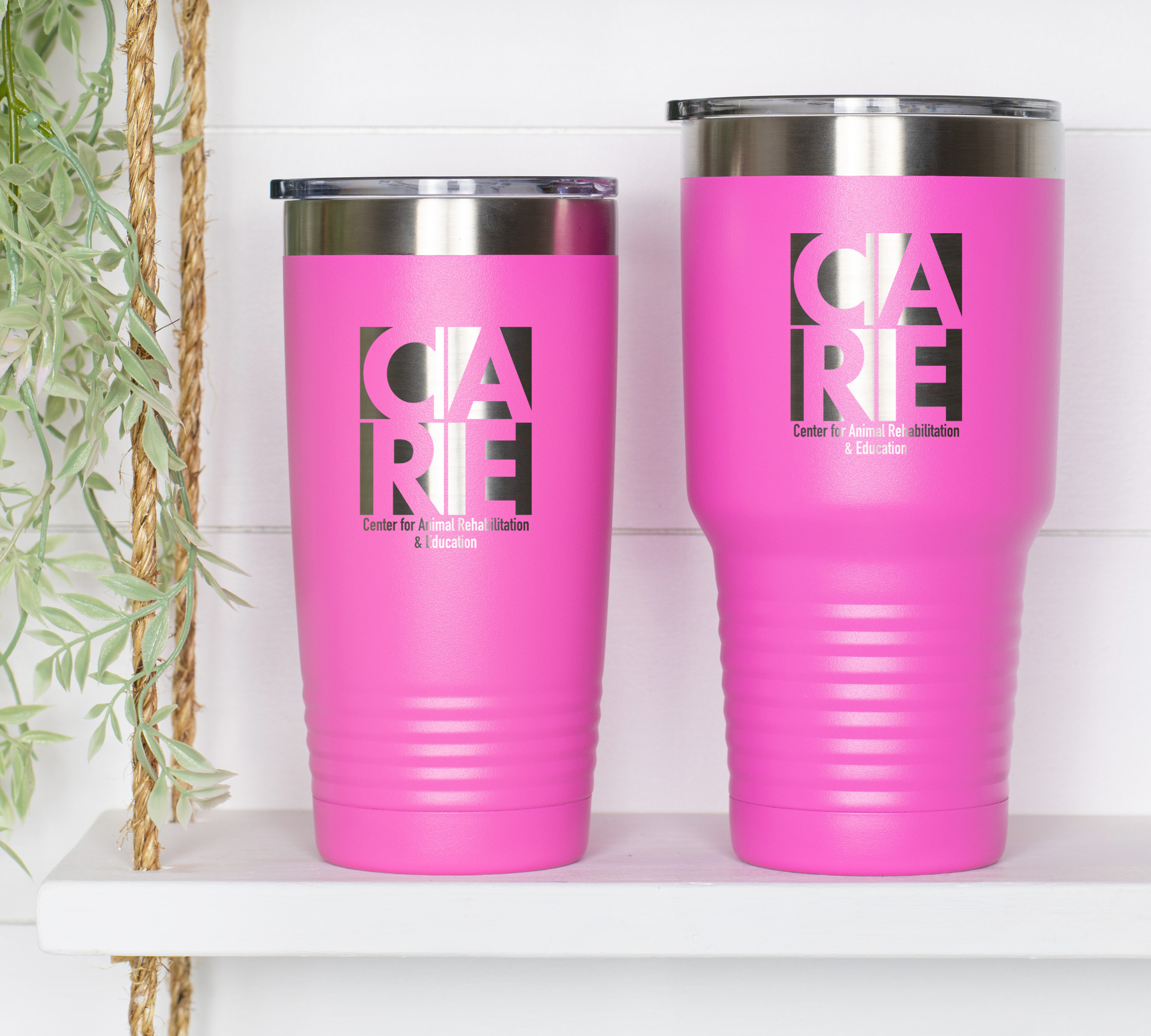 C.A.R.E. Tumblers Square Logo | Center For Animal Rehabilitation & Education Merch, Goodies N Stuff