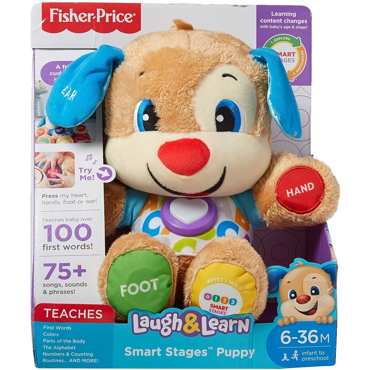 Fisher Price Laugh & Learn Smart Stages Puppy, Goodies N Stuff