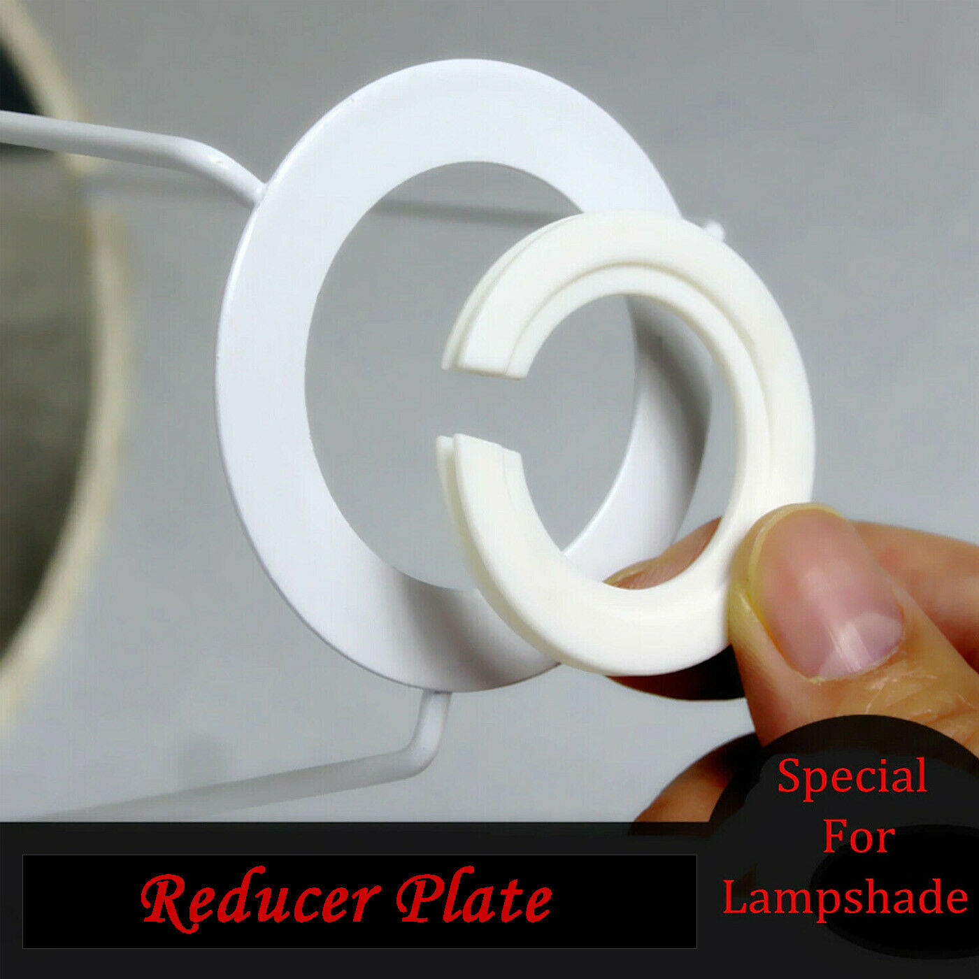 Plastic Lamp Shade Ring Reducer Plate Light Fitting Ring Washer Adapter~1143, Goodies N Stuff