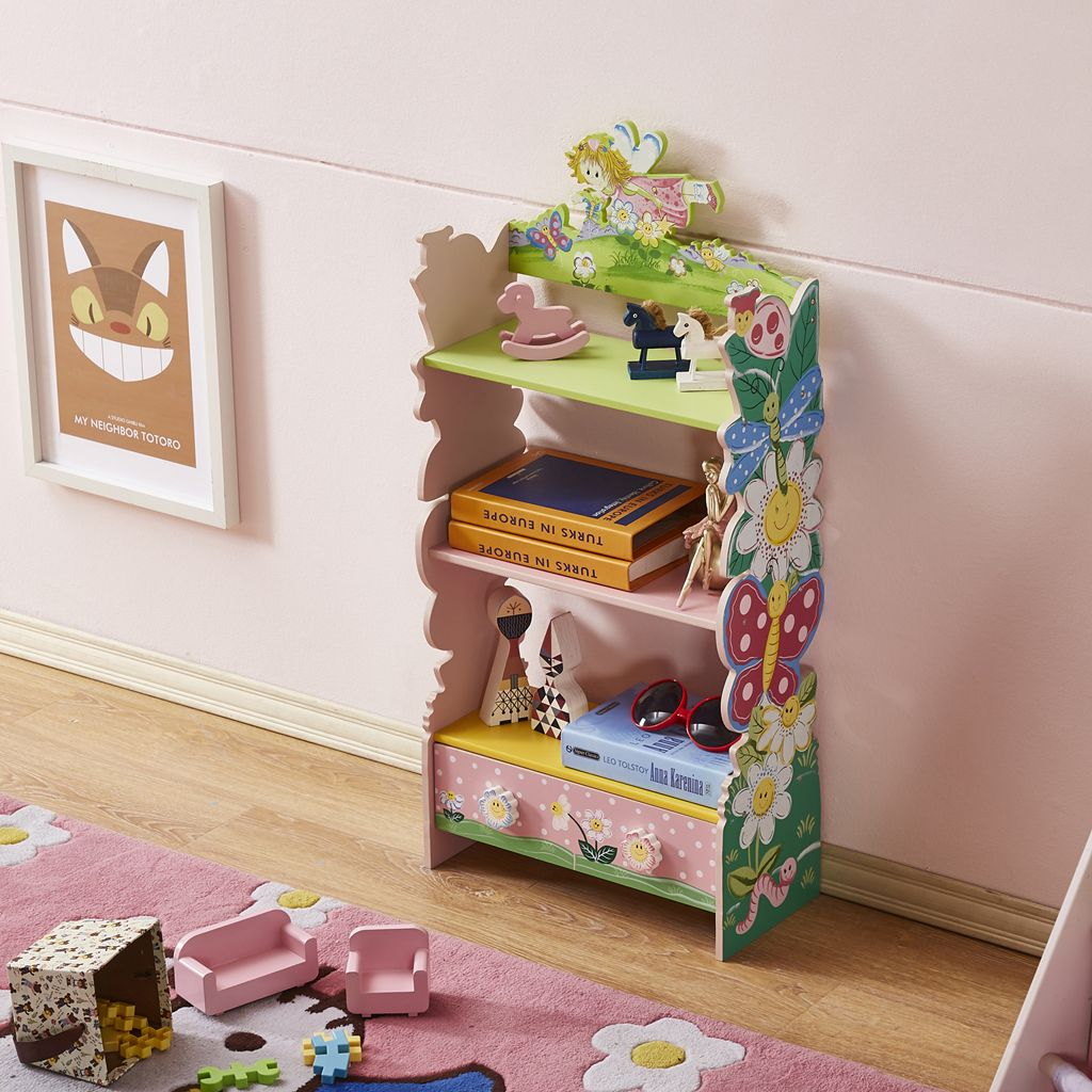 Childrens Painted Bookshelves - Bookshelf with Drawers, Goodies N Stuff