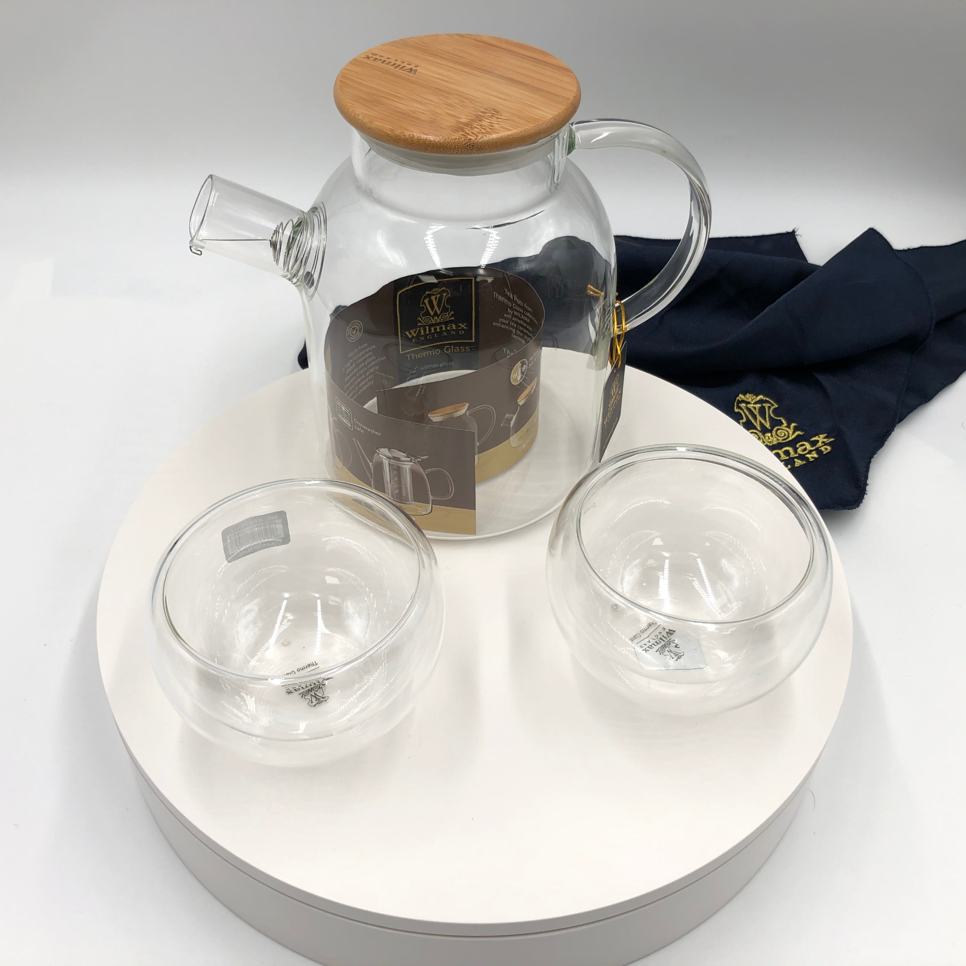 3 Piece Thermo Glass Asian Tea Entertaining Set For 2 | Wilmax, Goodies N Stuff