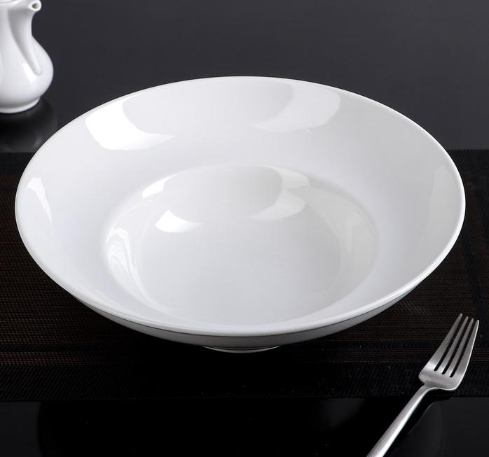 White Deep Salad or Soup Plate 12" inch | 30 Fl Oz |, Goodies N Stuff