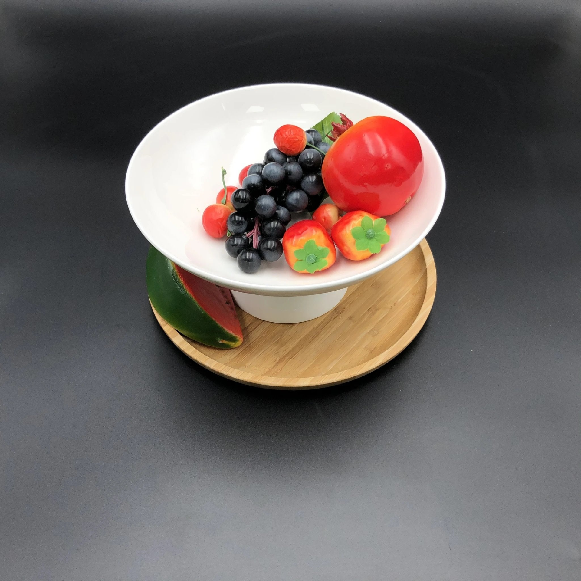White Fruit Vase 9.5" inch X 4.5" inch | In Colour Box, Goodies N Stuff