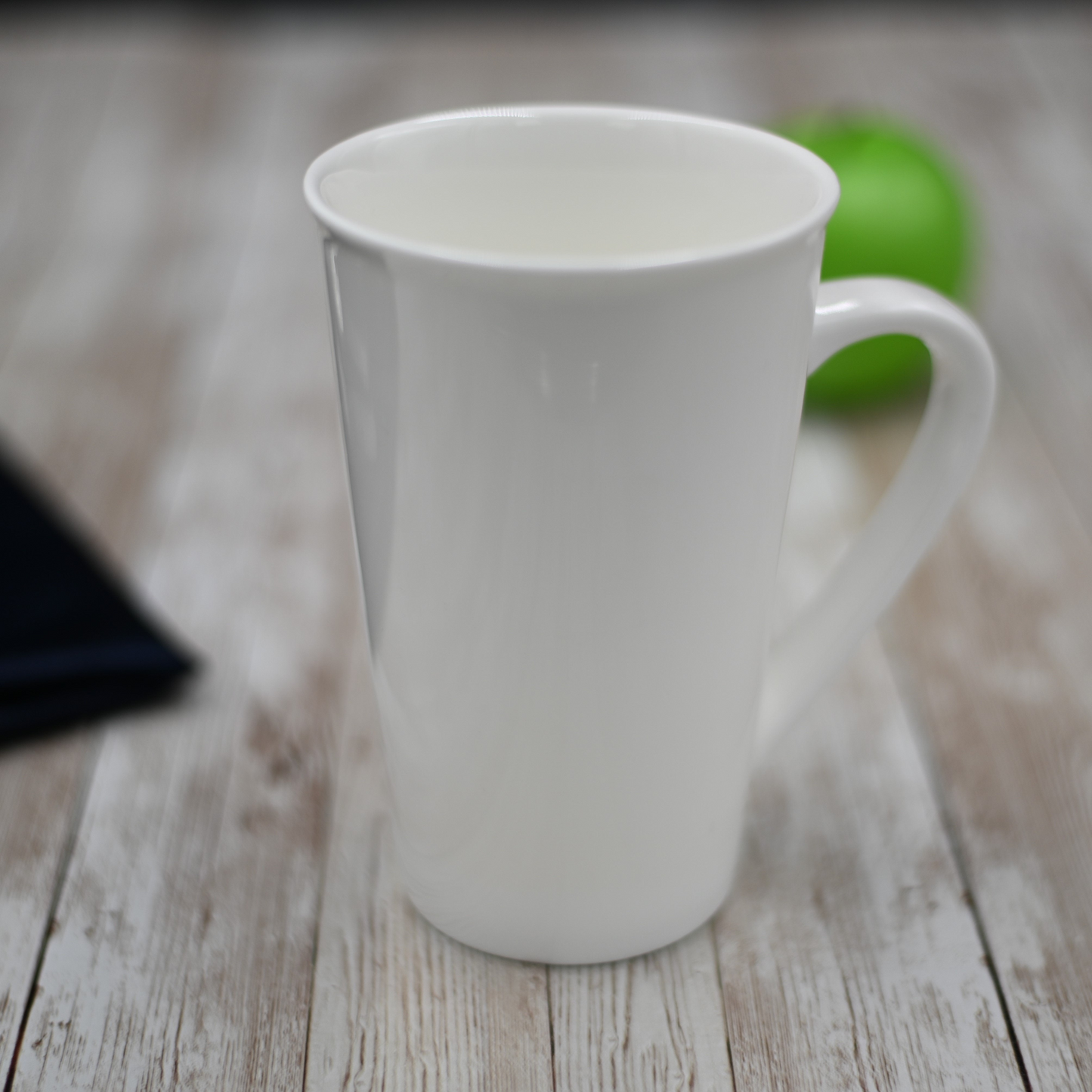 White Mug 19 Oz | 550 Ml - Stylish Design | Fine Porcelain | Dishwasher, Oven and Microwave Safe, Goodies N Stuff
