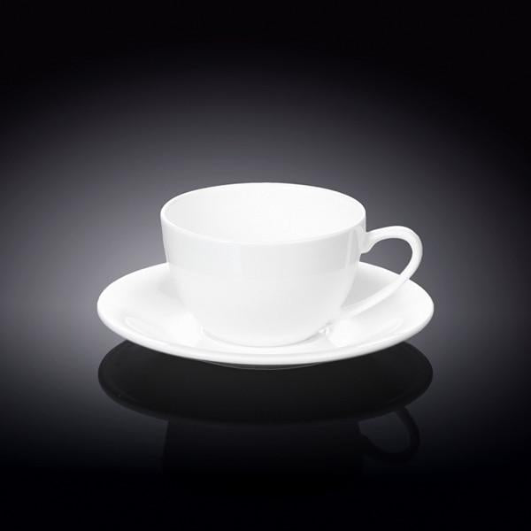 White 6 Oz | 180 Ml Cappuccino Cup & Saucer, Goodies N Stuff