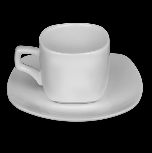 White Coffee Cup 3 Oz | 90 Ml - Fine Porcelain, Dishwasher/Microwave Safe, Goodies N Stuff