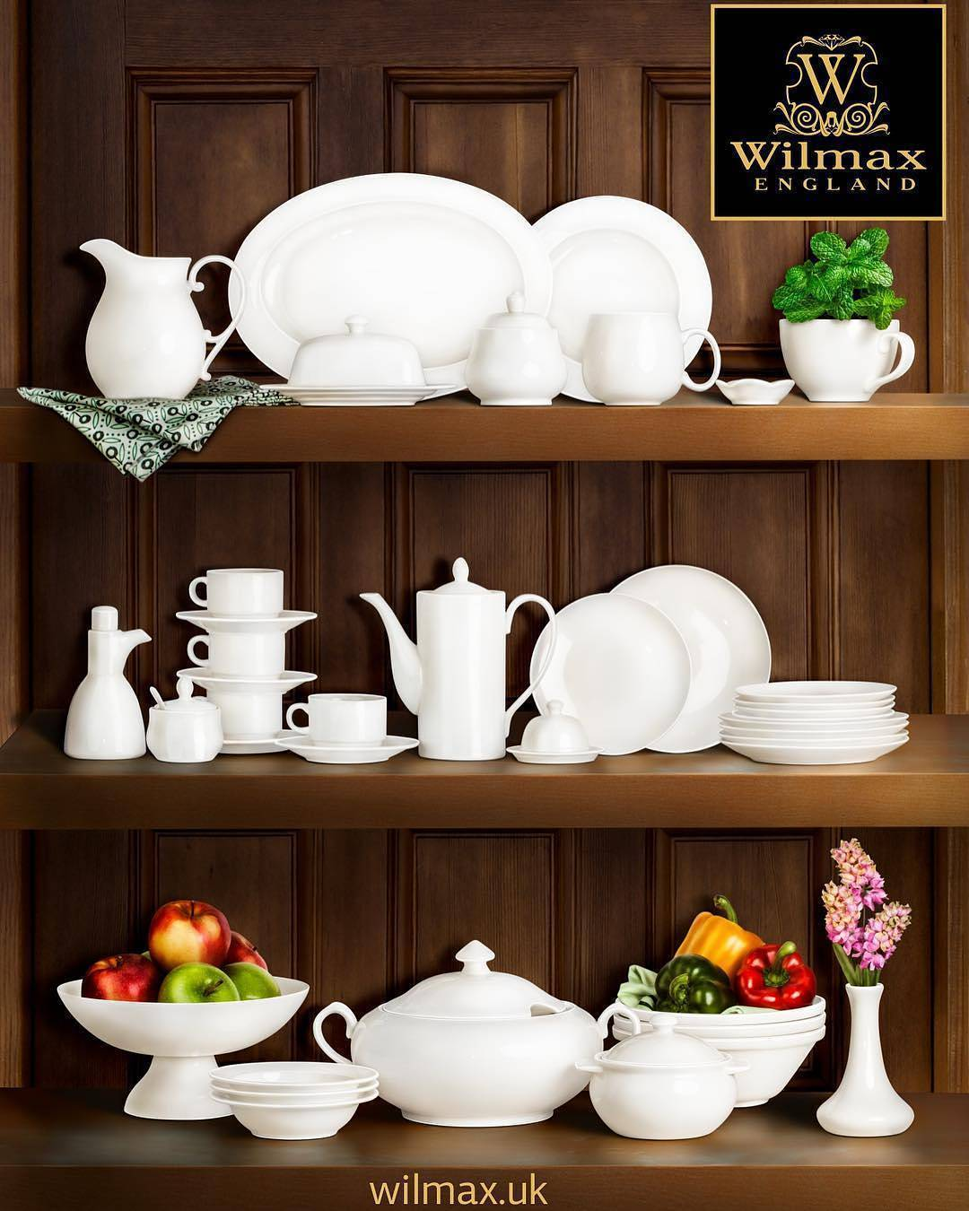 White Deep Plate 12" inch | 30.5 Cm 37 Oz | 1100 Ml - Fine Porcelain, Dishwasher and Microwave Safe, Goodies N Stuff